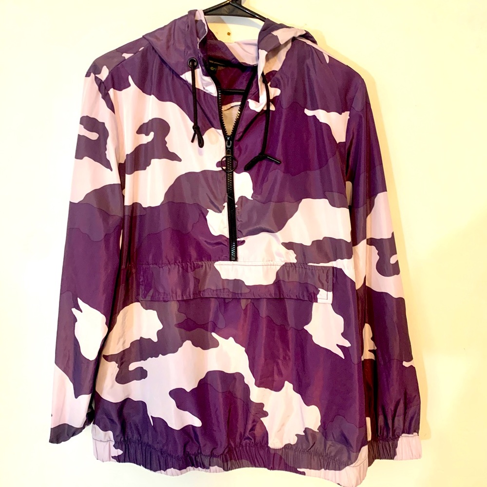 NWOT Wild Fable Camouflage Pullover Zip Up Jacket with pockets size Medium